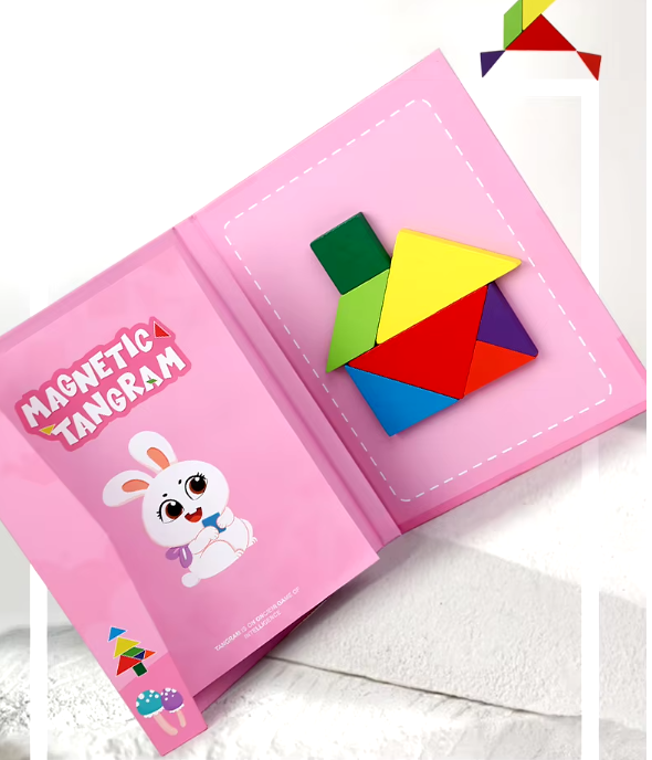 Libro tangram imantado Montessori