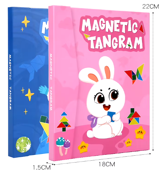 Libro tangram imantado Montessori