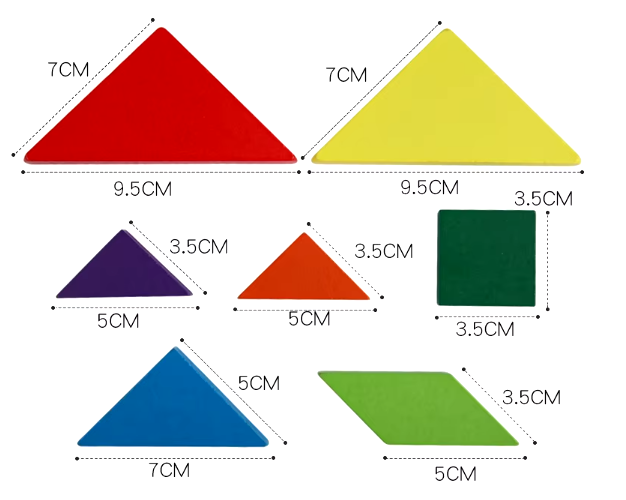 Libro tangram imantado Montessori