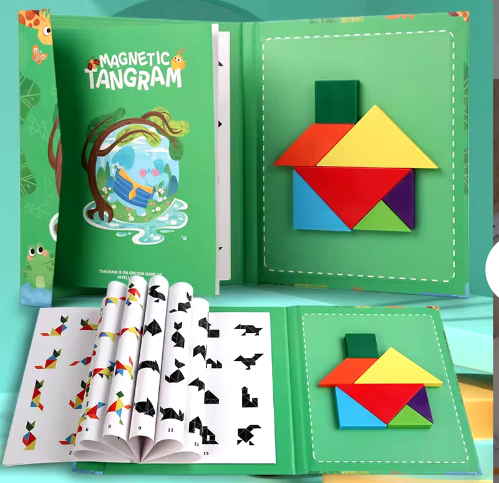 Libro tangram imantado Montessori