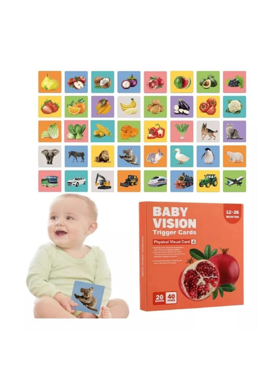 Tarjeta sensorial Montessori - 12 a 36 meses